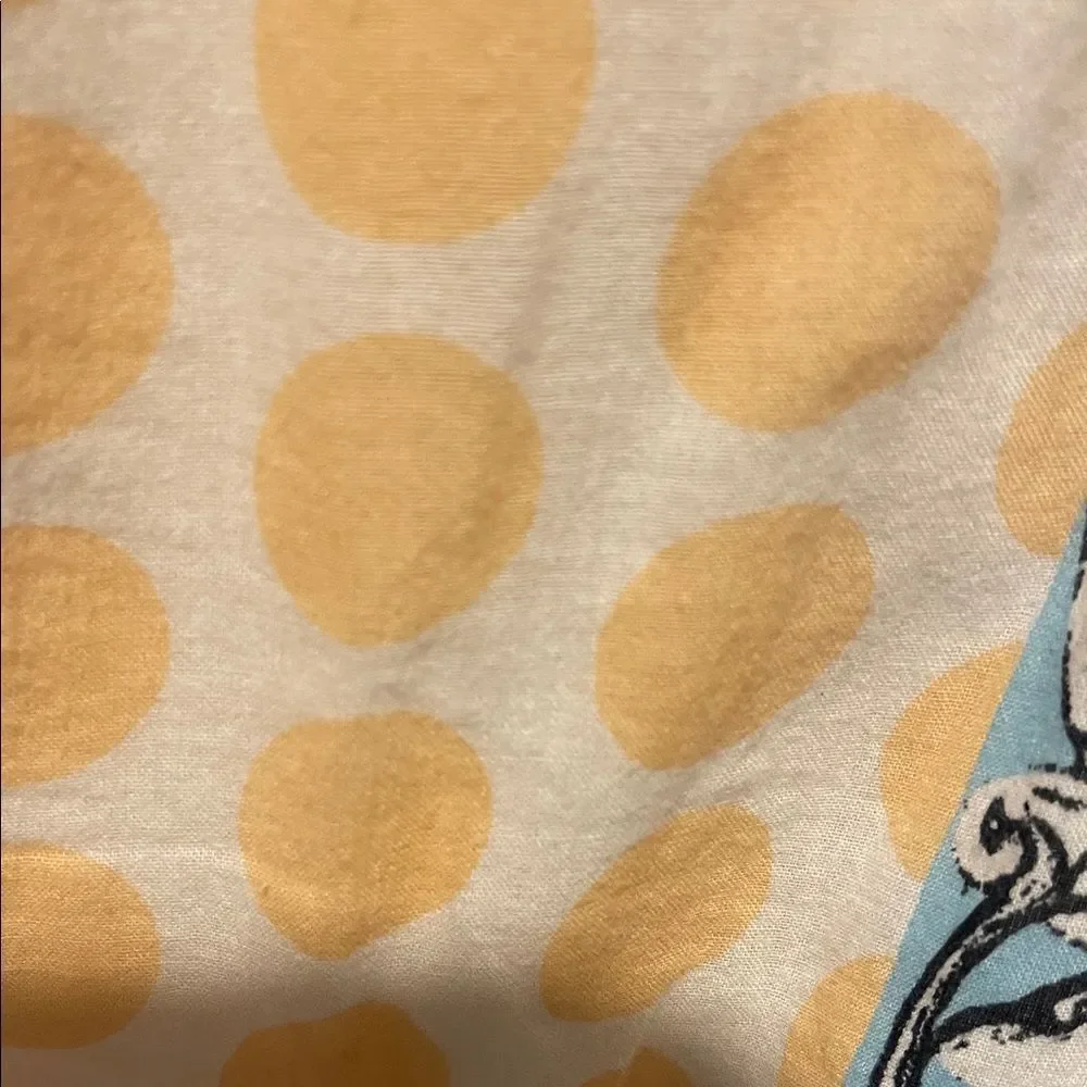 Tan and Blue Patterned Dress